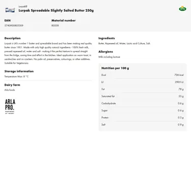 Download product information