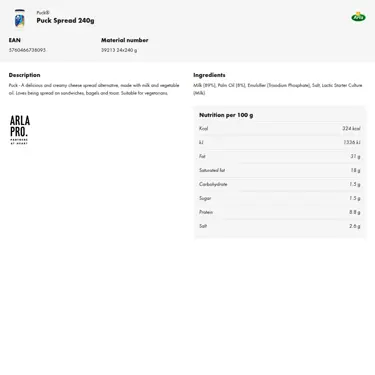 Download product information