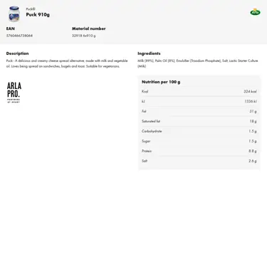 Download product information