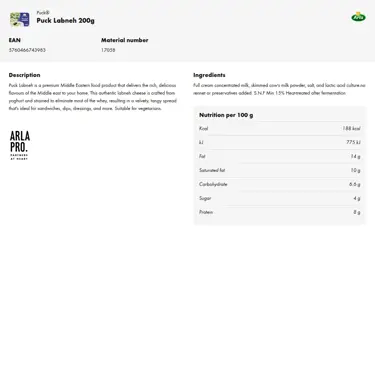 Download product information