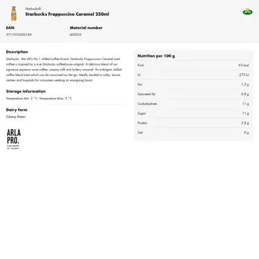 Download product information
