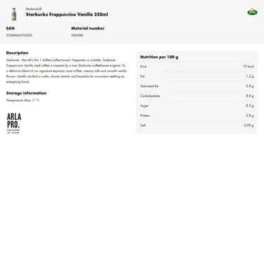 Download product information