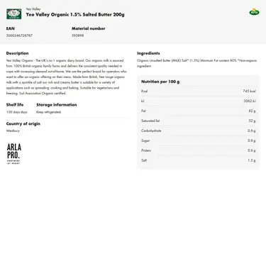 Download product information