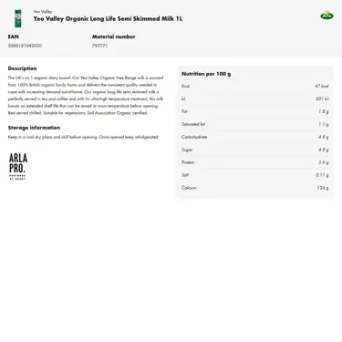 Download product information