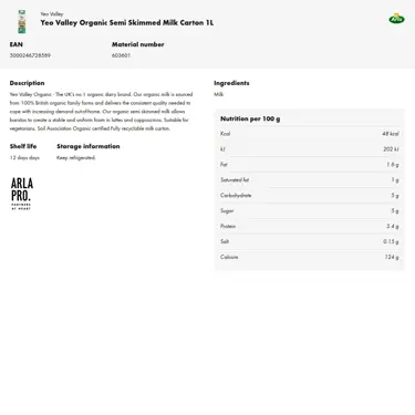 Download product information