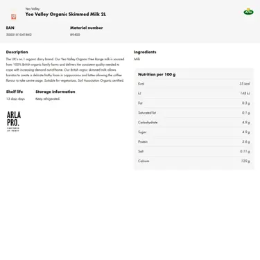 Download product information