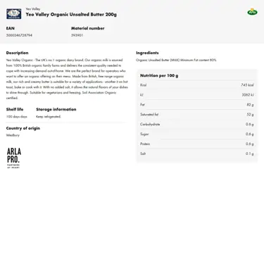 Download product information