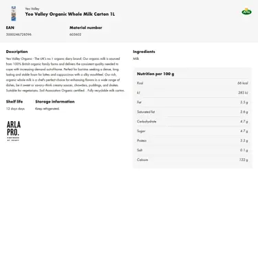 Download product information
