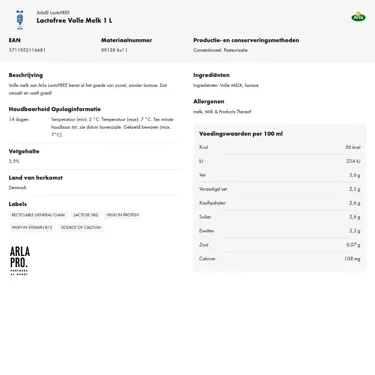 Productinformatie downloaden
