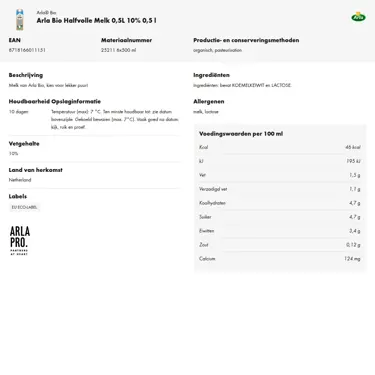 Productinformatie downloaden