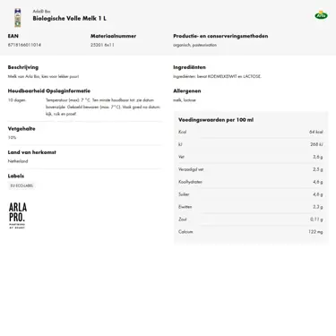 Productinformatie downloaden
