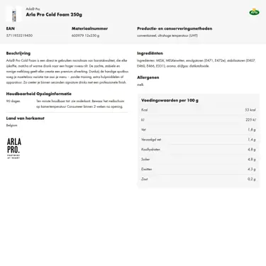 Productinformatie downloaden