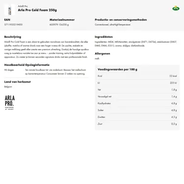 Productinformatie downloaden