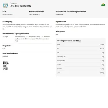 Productinformatie downloaden
