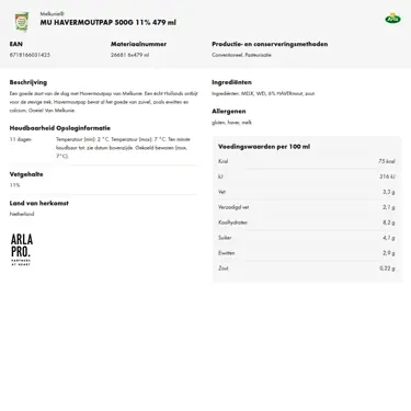 Productinformatie downloaden
