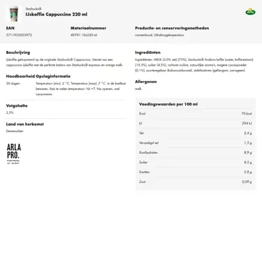 Productinformatie downloaden