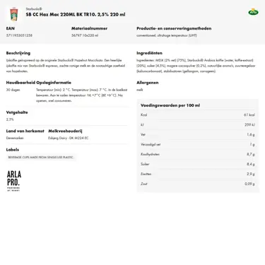 Productinformatie downloaden