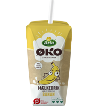 Økologisk mælkedrik med strejf af banan 0,4% 200 ml