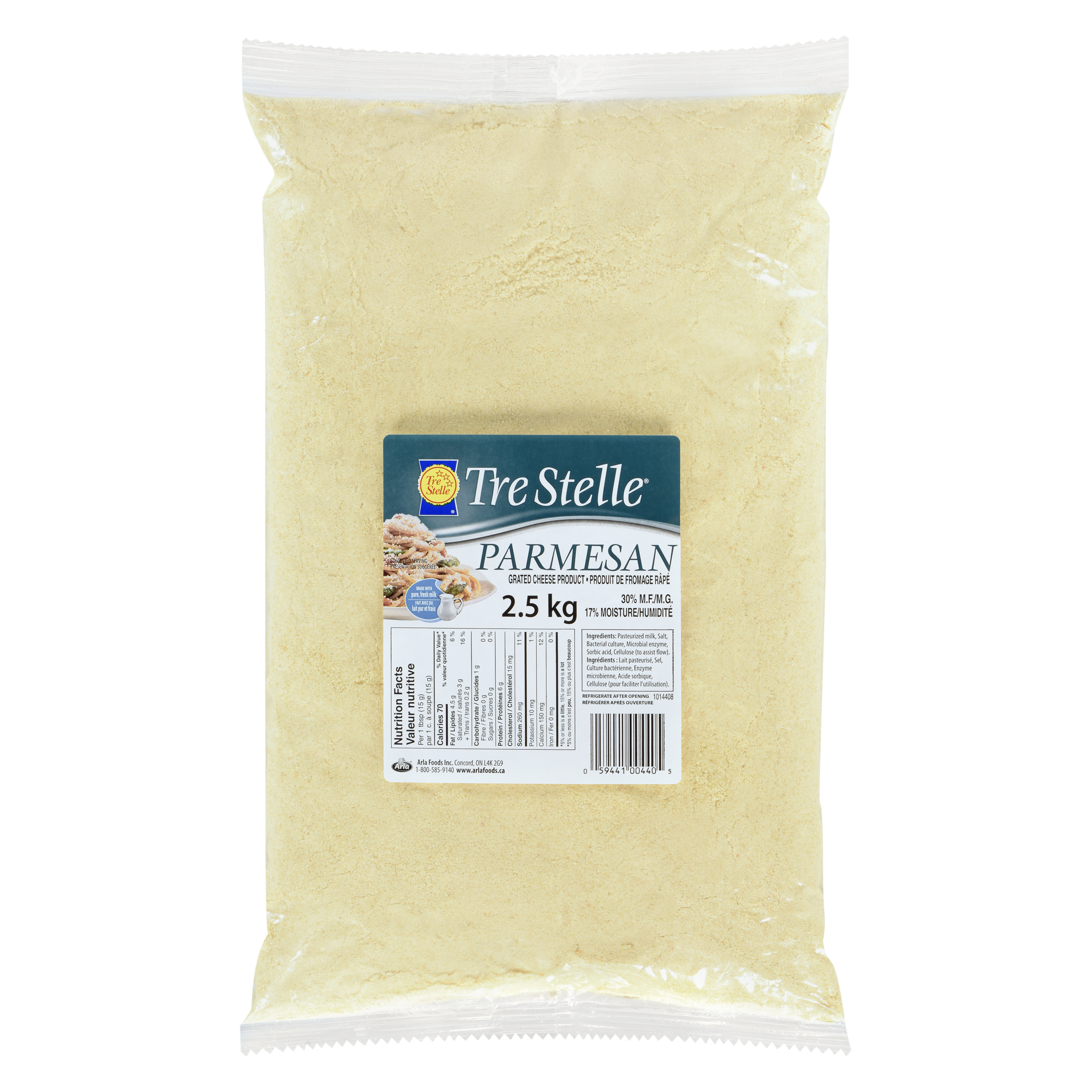 Fromage parmesan râpé 2.5kg