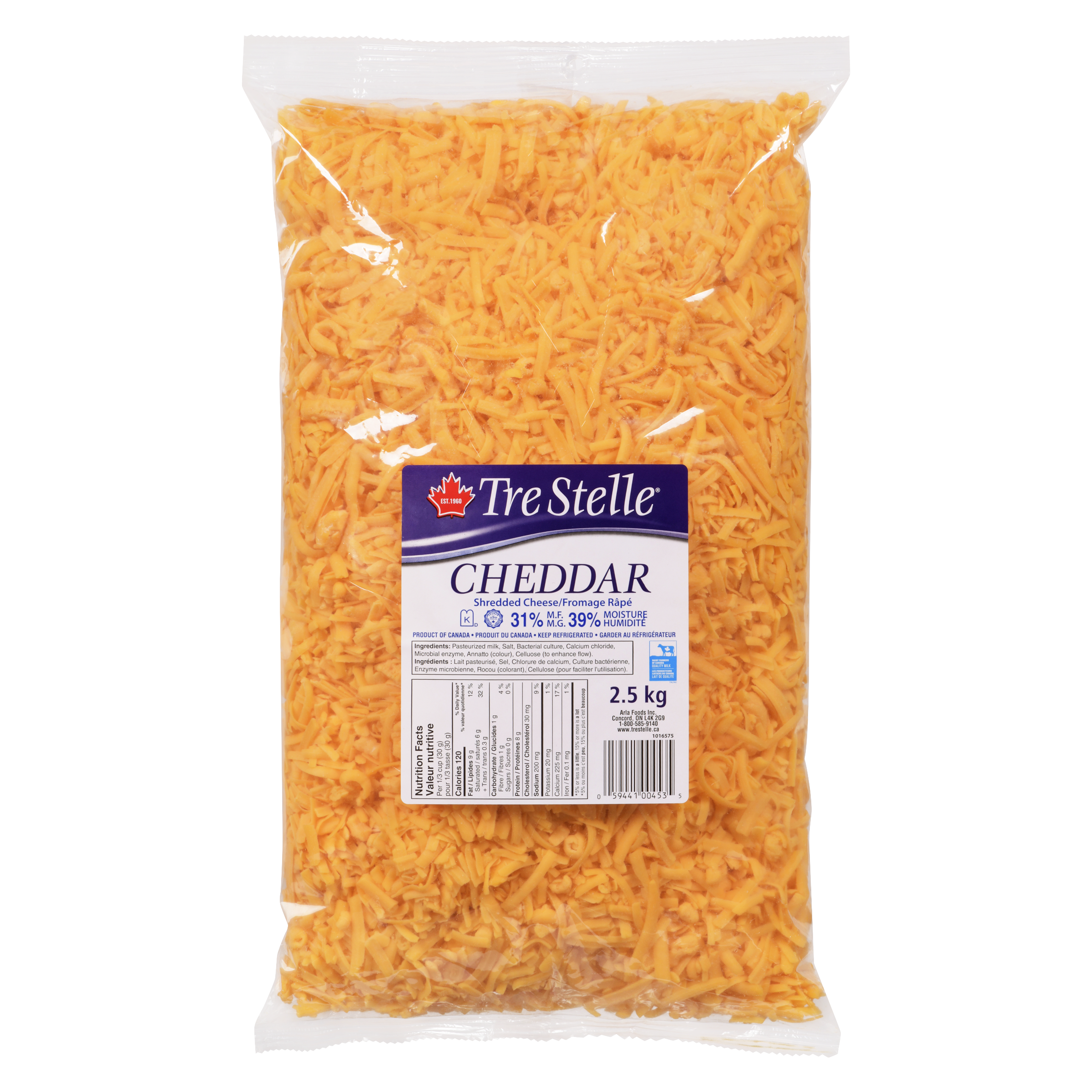 Fromage cheddar en copeaux 2.5kg