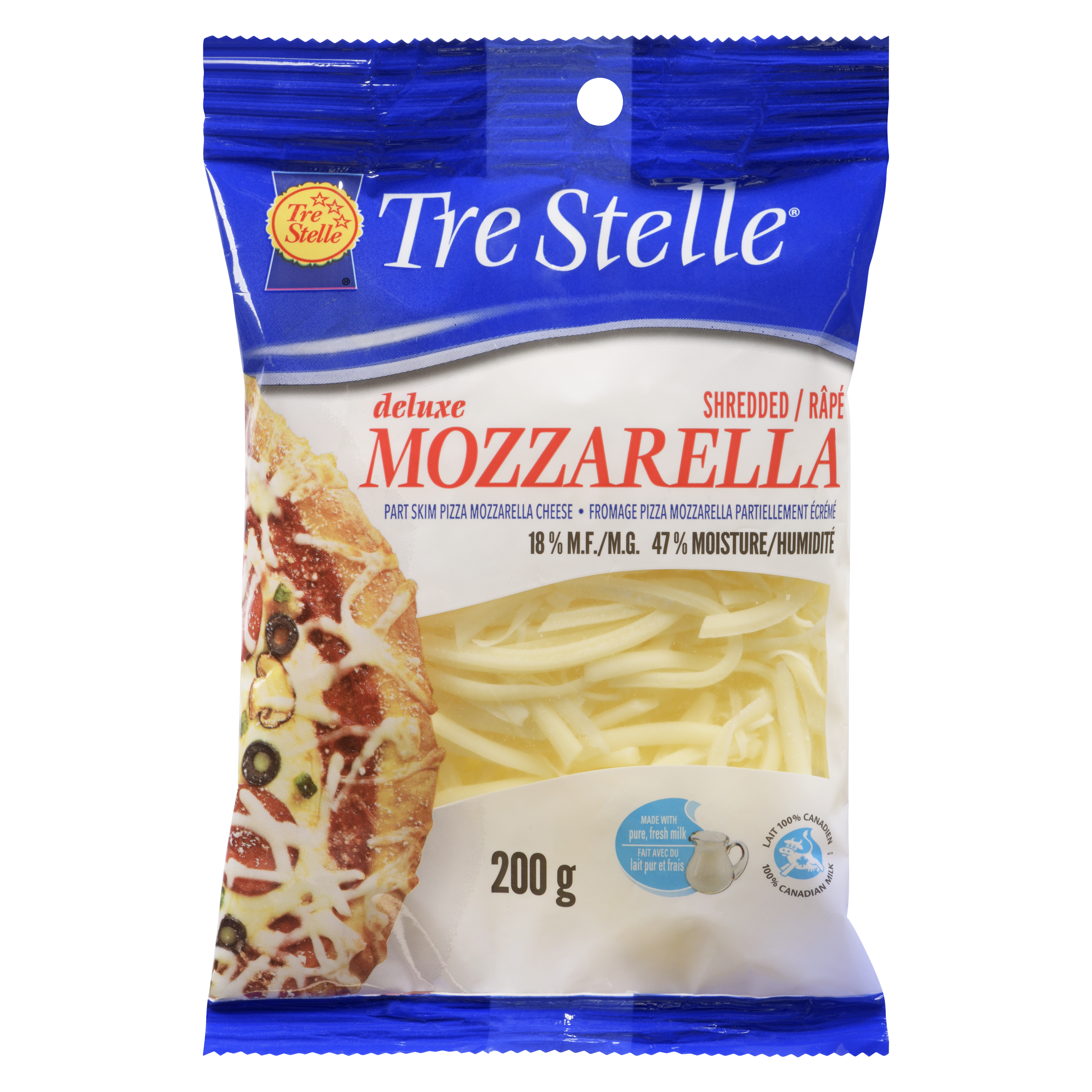 Part Skim Shredded Mozzarella Cheese 200g