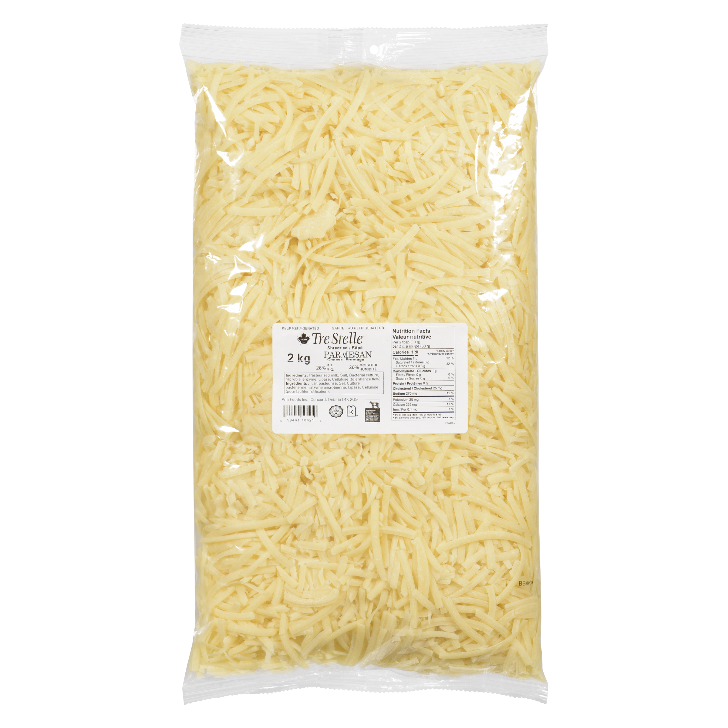 Shredded Parmesan Cheese 2kg