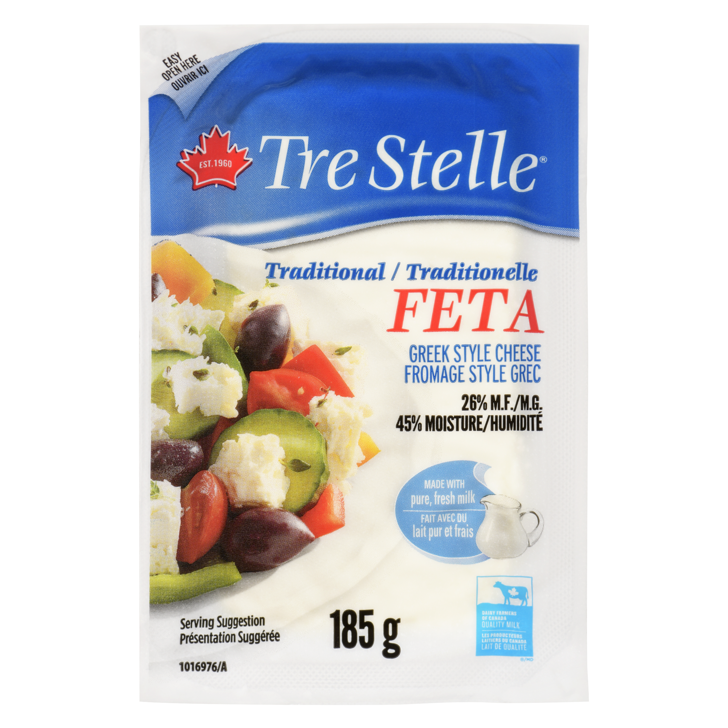 Fromage feta traditionnel 185g
