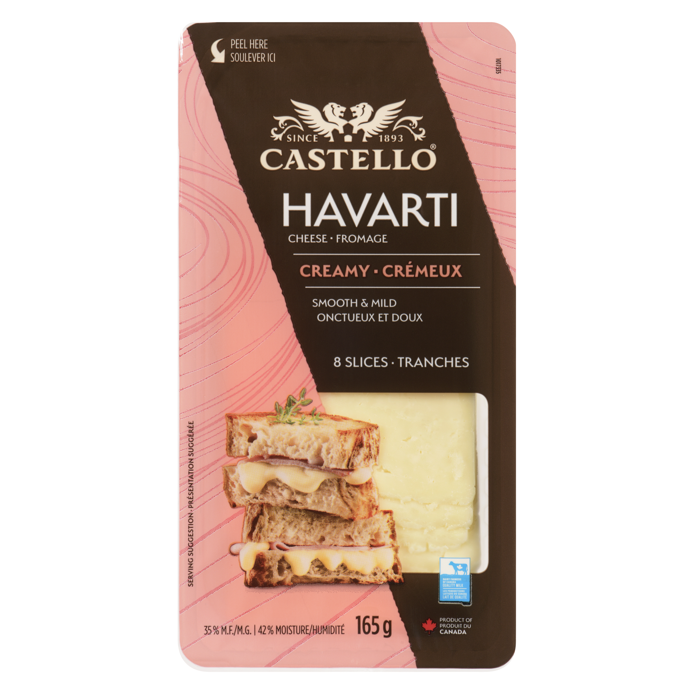 Sliced Creamy Havarti Cheese 165g