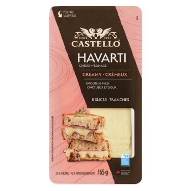 Sliced Creamy Havarti Cheese 165g