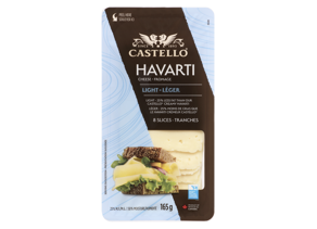 Fromage havarti léger en tranches 165g