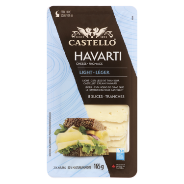Sliced Havarti with 25% Less Fat  165g