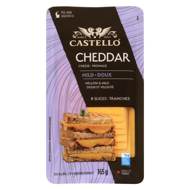 Sliced Mild Cheddar Cheese 165g