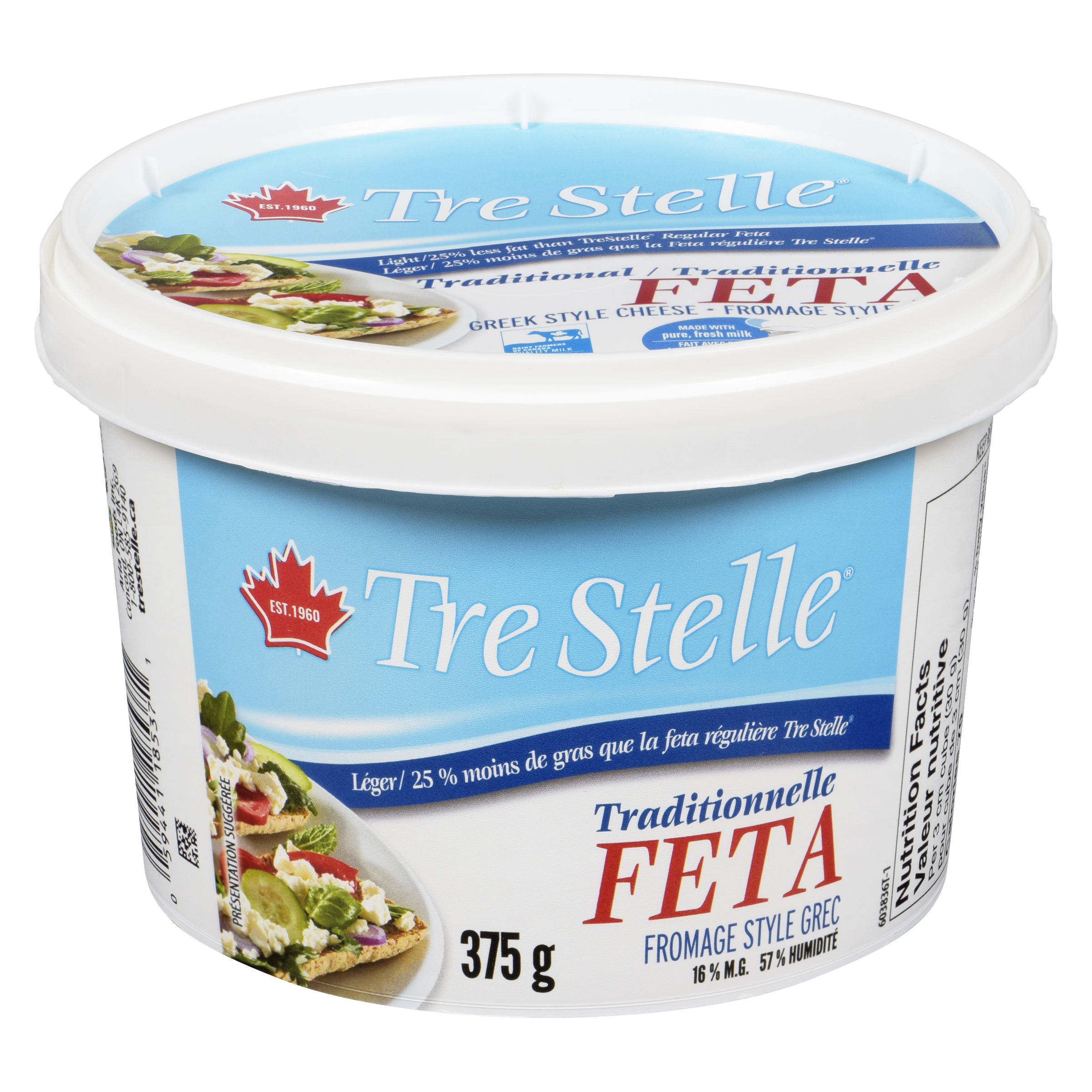 Light Feta Cheese 375g