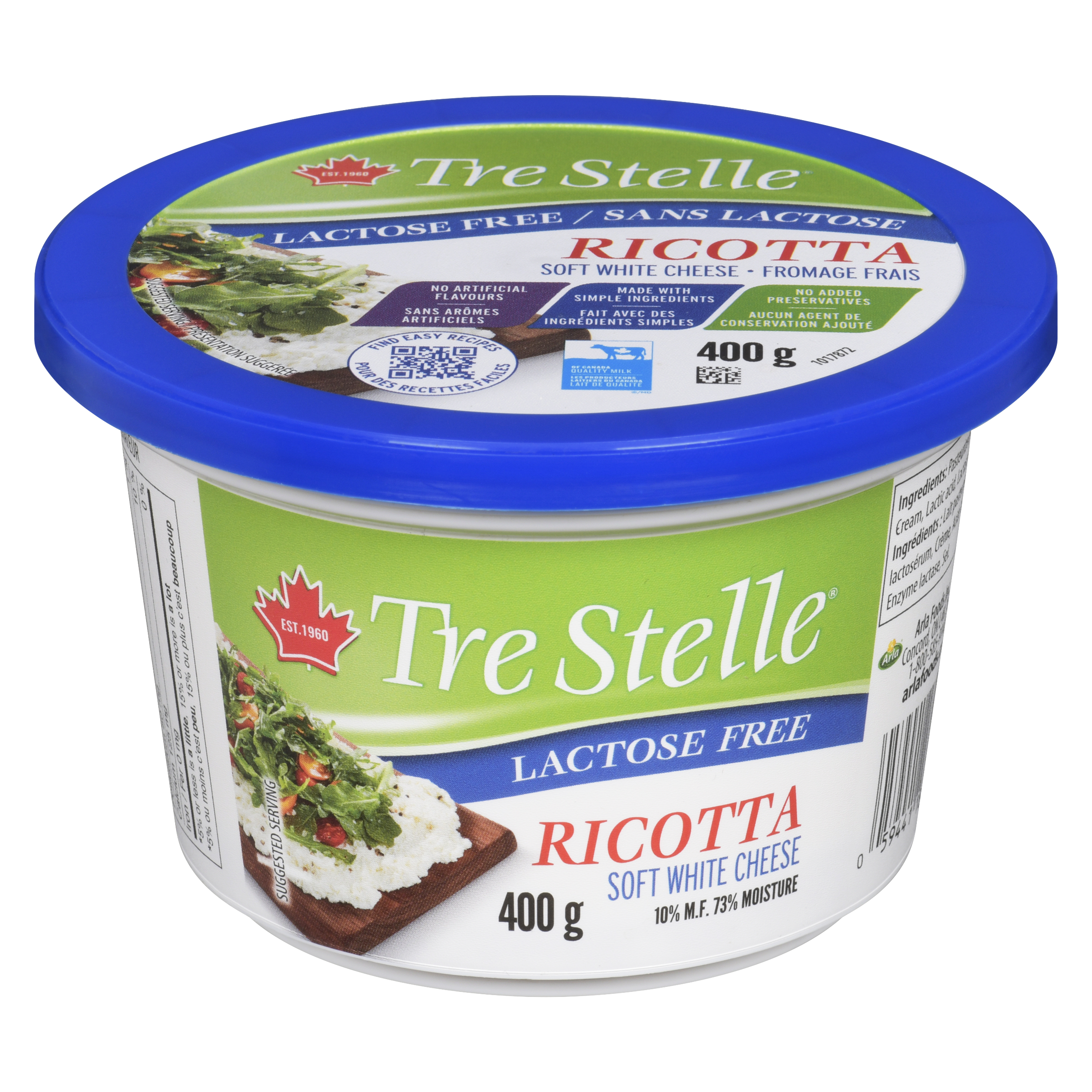 Fromage Ricotta Sans Lactose 400g