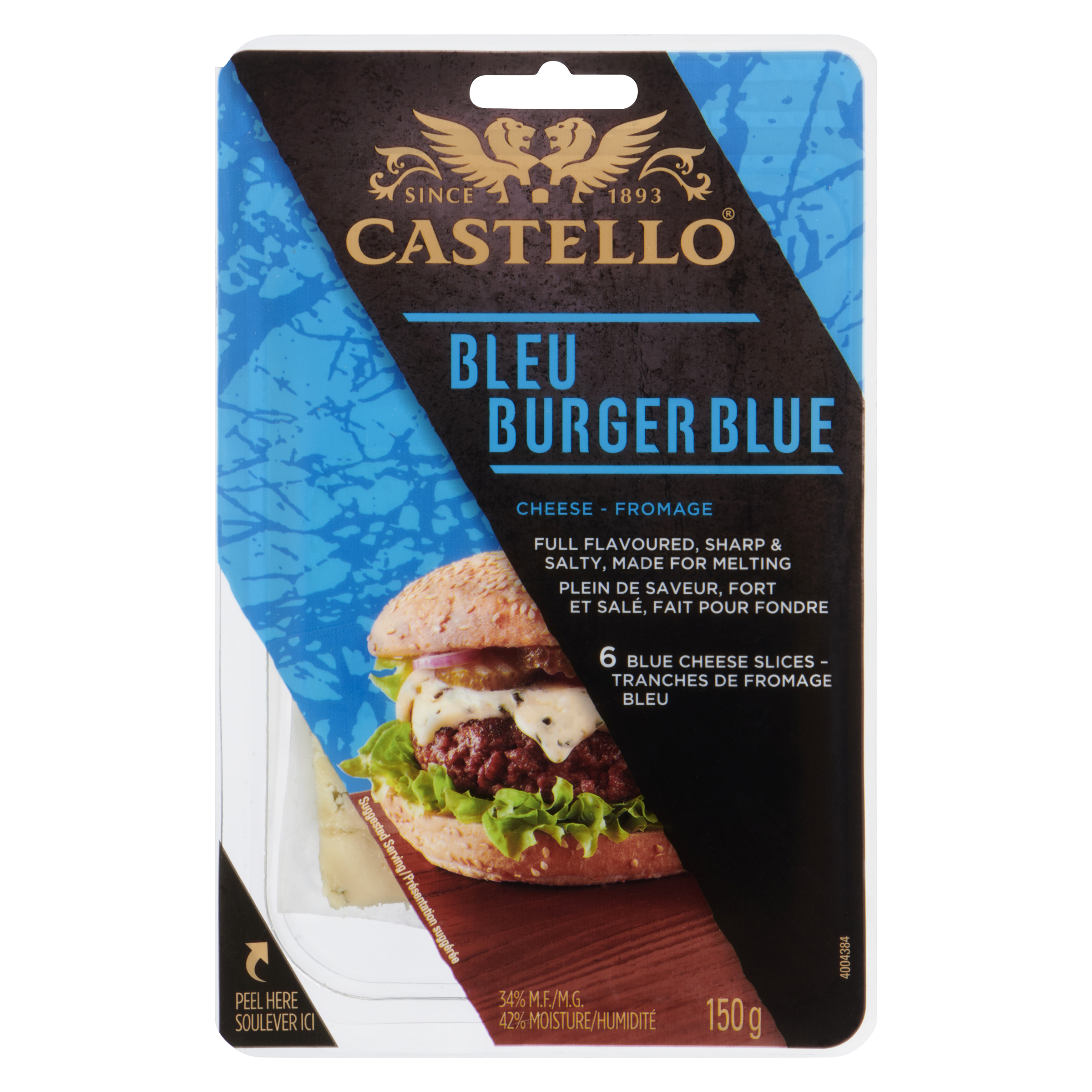 Fromage bleu pour hamburgers 150g