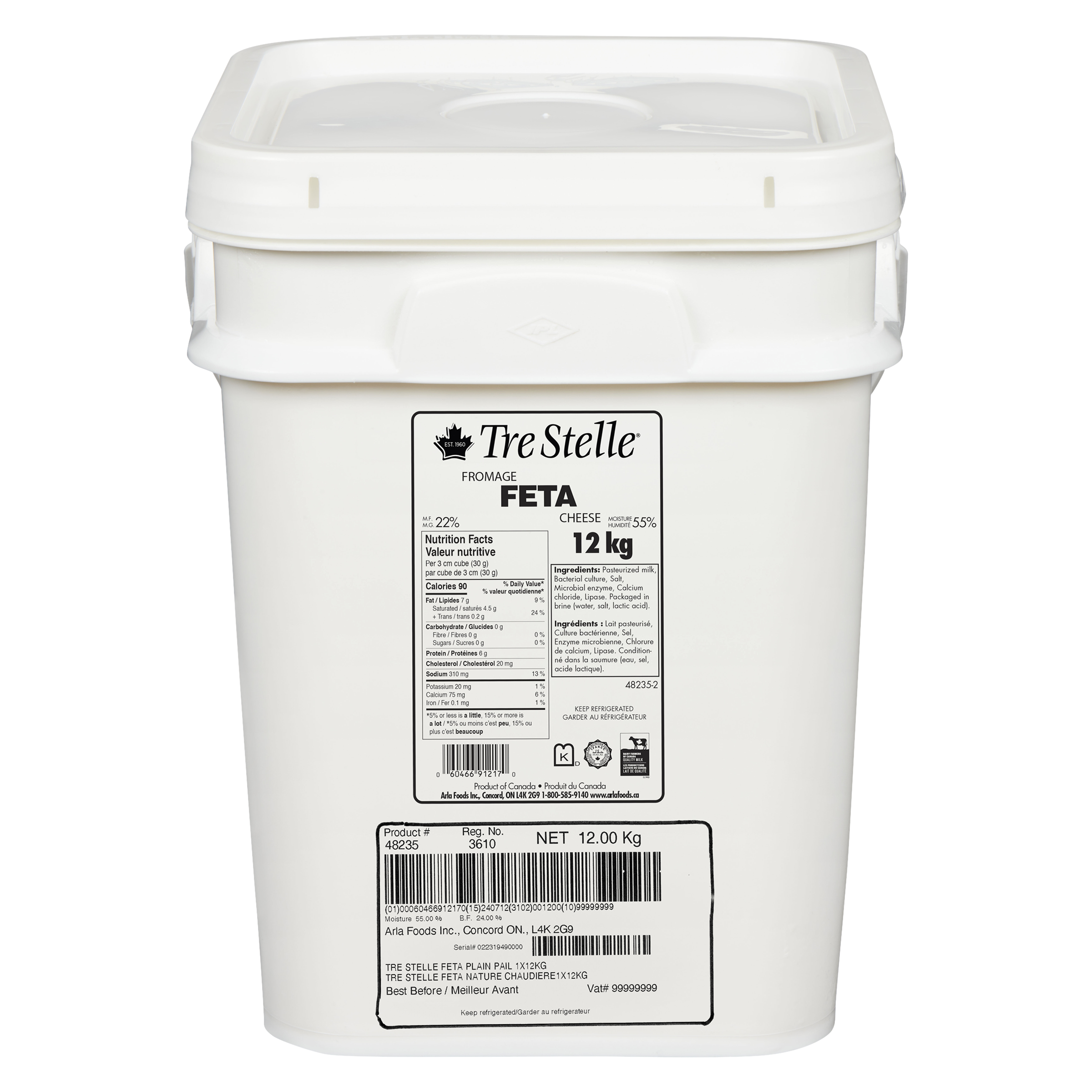 Traditional Feta Cheese 12kg