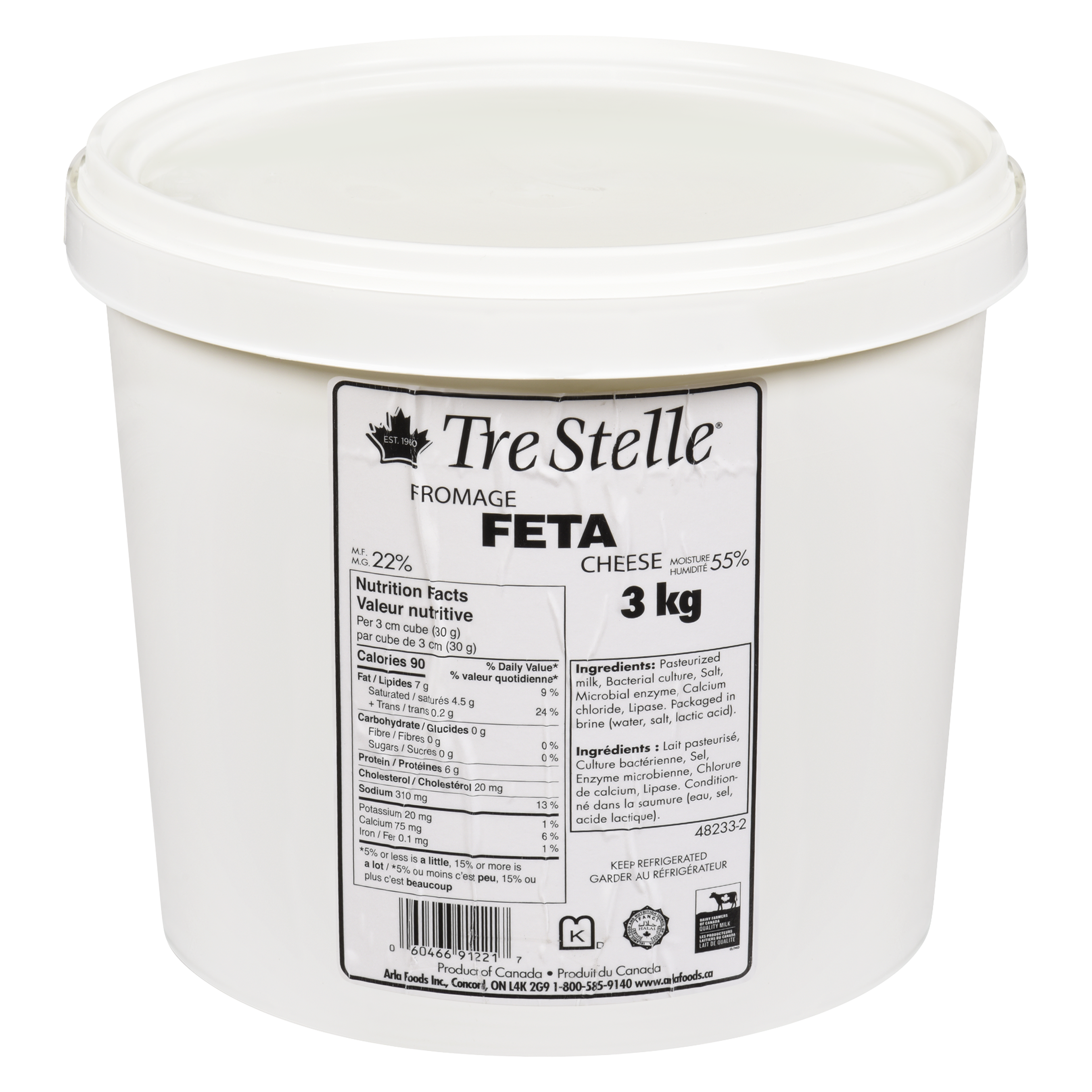 Traditional Feta Cheese 3kg