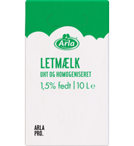 Letmælk BiB UHT 1,5% 10 l
