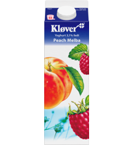 Yoghurt 3,1% fedt Peach Melba 1000 g