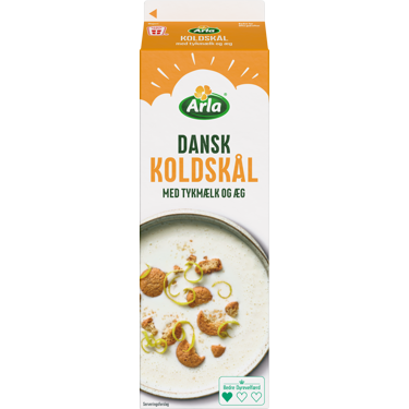 Koldskål med tykmælk og æg 2% 1 L