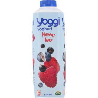 Yoghurt havens bær 1,4% 1000 g