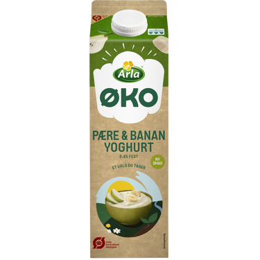 Økologisk Yoghurt pære/banan 0,4% 1000 g