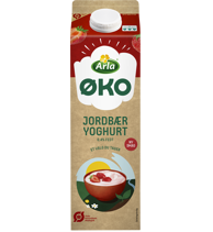 Økologisk Yoghurt jordbær 0,4% 1000 g