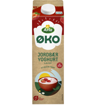 Økologisk Yoghurt jordbær 0,4% 1000 g