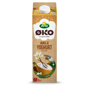 Økologisk Yoghurt vanilje 0,5% 1000 g