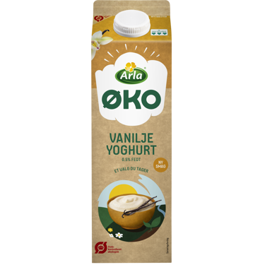 Økologisk Yoghurt vanilje 0,5% 1000 g