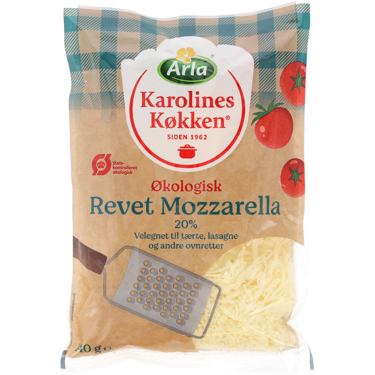 Revet Mozzarella Økologisk 40+ 140 g