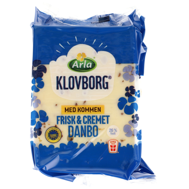 Mellemlagret Danbo med kommen 45+ 650 g