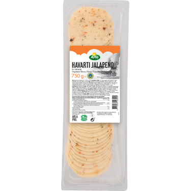 Havarti m. jalapeno 34% 55+ 750 g