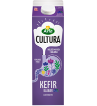 Laktosefri kefir med blåbær 2,3% 1 l